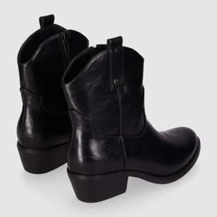 Botines - Negro - Tacón: 5 cm