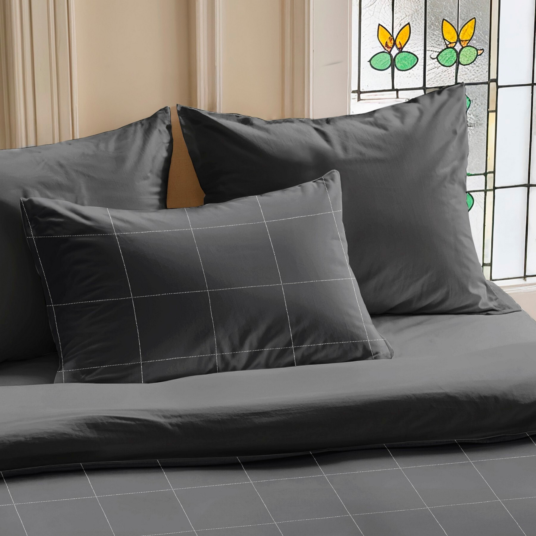 Funda de Almohada Amira Anthracite