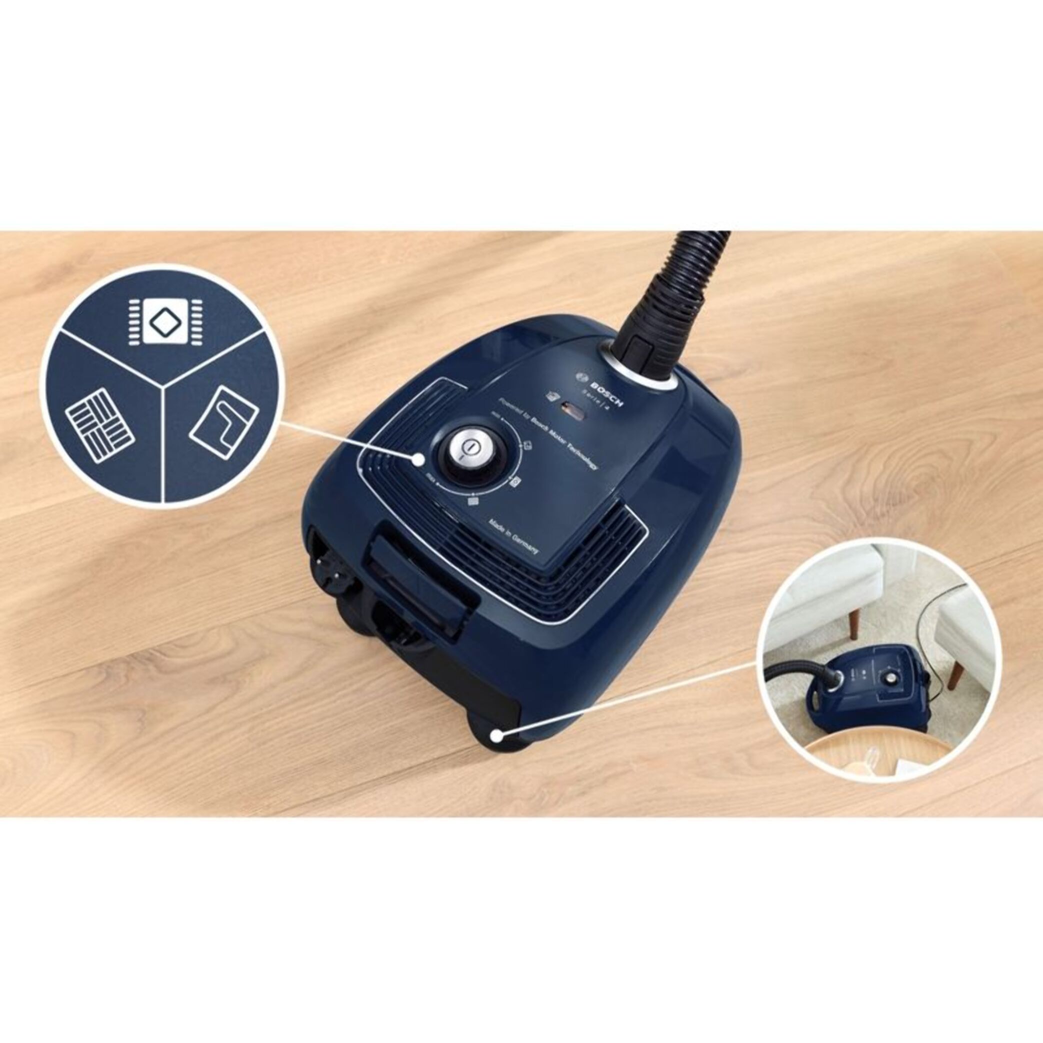 Aspirateur avec sac BOSCH BGB38BU3H