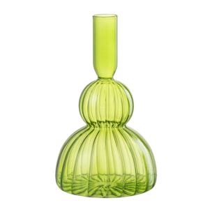 J-Line vase Juliette - verre - vert - 19 cm de hauteur