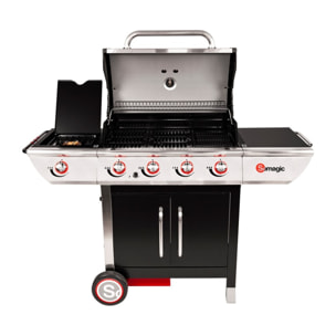 Barbecue au gaz MANHATTAN 450GPI - 4 brûleurs + réchaud 14kW