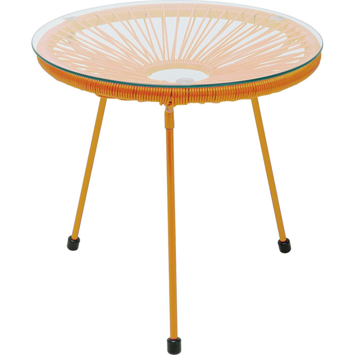 Table d'appoint Acapulco Mono orange Kare Design