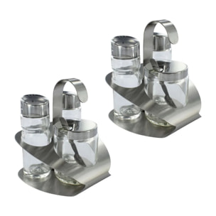 Set de 6 ustensiles de cuisine ensemble de sel et poivre Fackelmann Basic