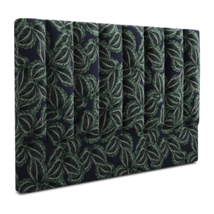 Tête de lit "Camargue" 180x120cm en velours motif de la jungle