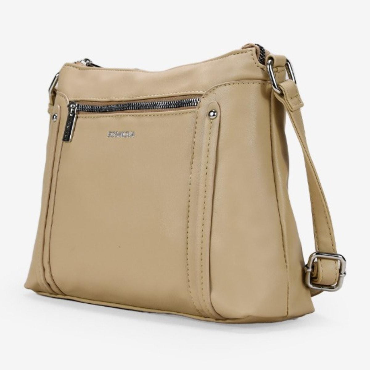 Bolso bandolera beige
