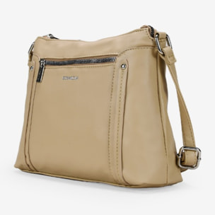 Bolso bandolera beige