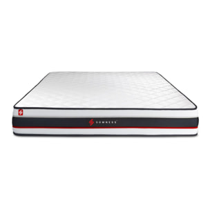 Matelas Mousse haute densitée avec micro-cellules d'air - Confort très ferme et accueil tonique - 19 d'épaisseur, 1 zone de confort - Moins d'enfoncement plus de liberté - 2 places