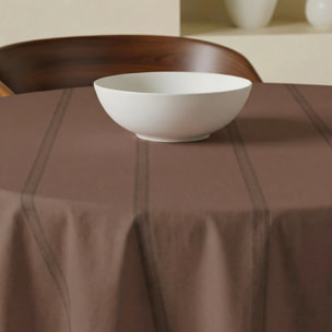 Nappe ronde anti-taches Nua Terre cuite
