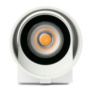 KOV 2L Lampe applique ronde blanche 2700K 23°/23°