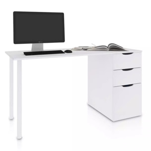 Mesa de escritorio Luma Blanco Artik (Blanco Mate)