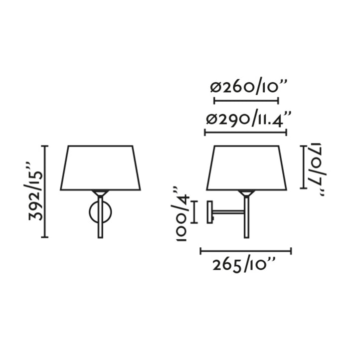 WINDSOR Aplique negro/gris