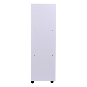 Armoire penderie armoire de rangement mobile panneaux de particules blanc