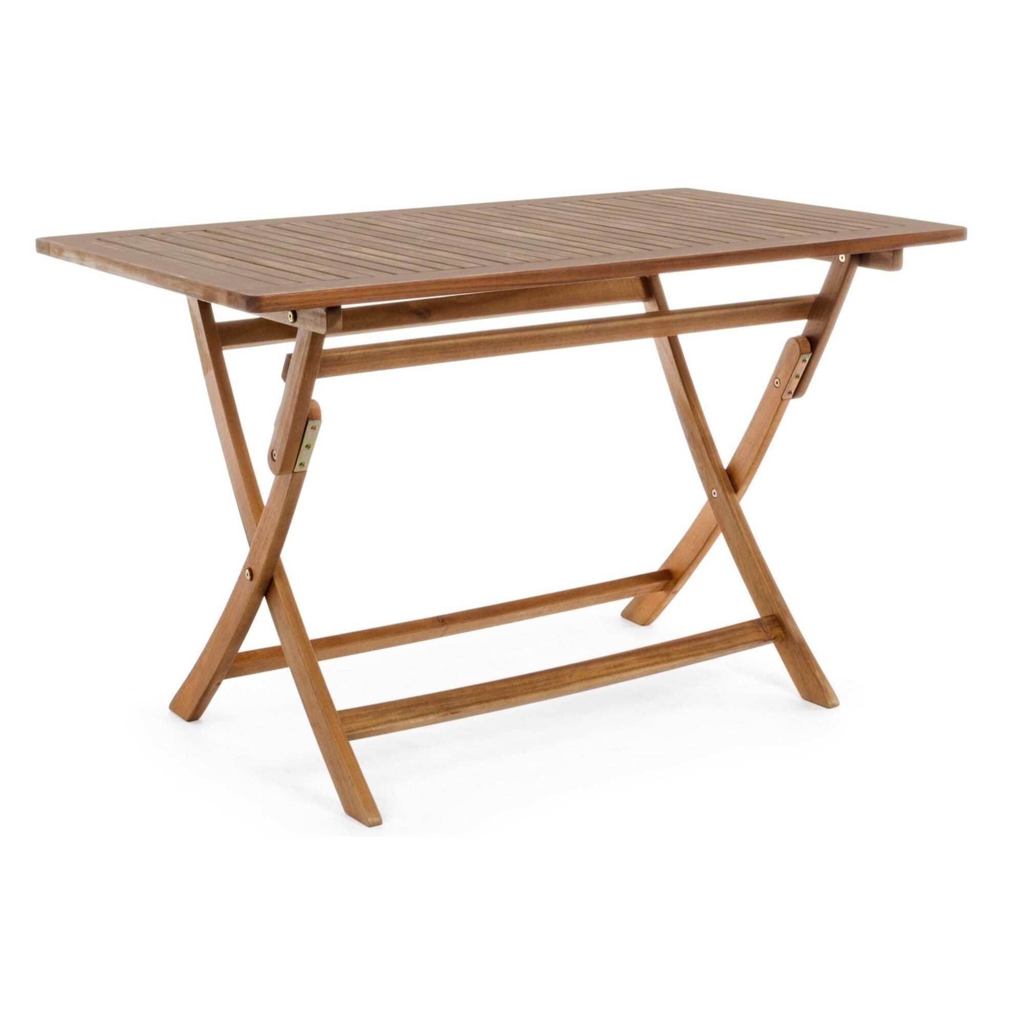 Tavolo rettangolare NOEMI in legno di acacia, pieghevole, 120×70 cm