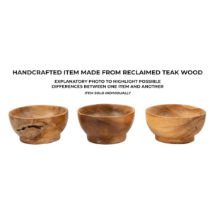 S/TASCHE BUTOT IN TEAK RIC. CM Ø 15X8 (PEZZI UNICI - NON RIP. IN SERIE)