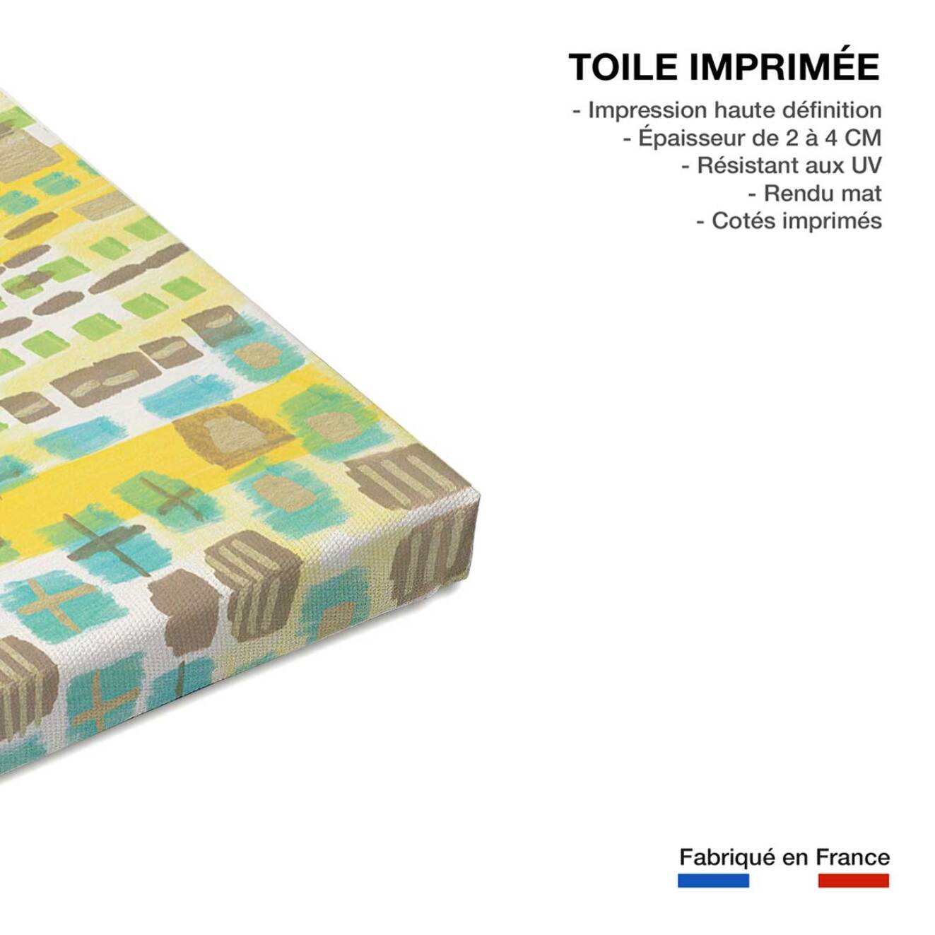 Tableau vertikal block Toile imprimée