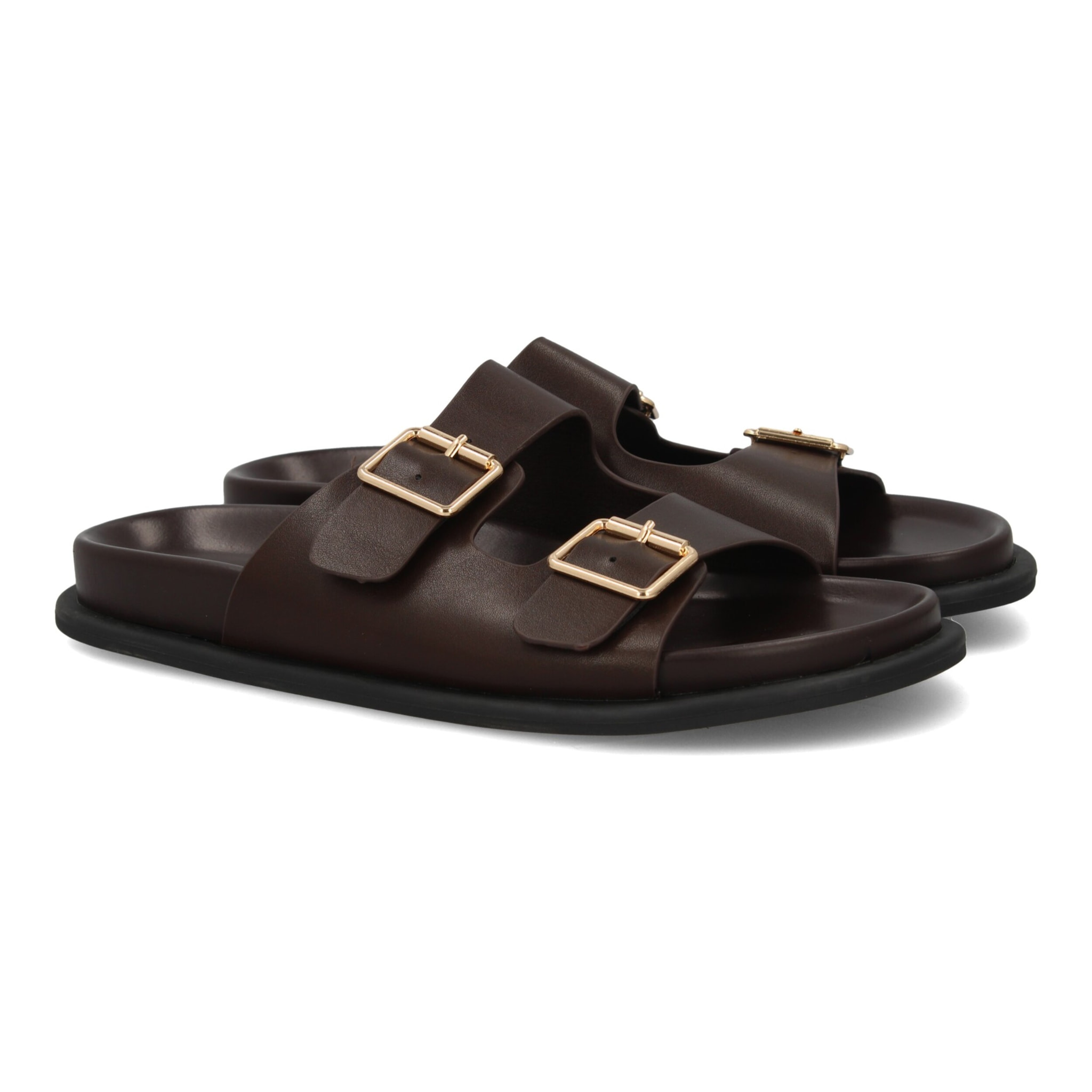Sandalia hombre cómoda doble hebilla verano