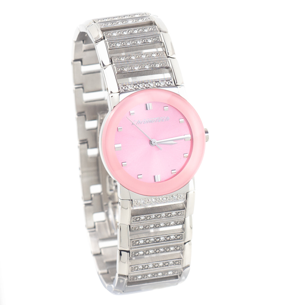 Reloj Chronotech CT7146LS-08M Mujer Analogico Cuarzo con Correa de Acero