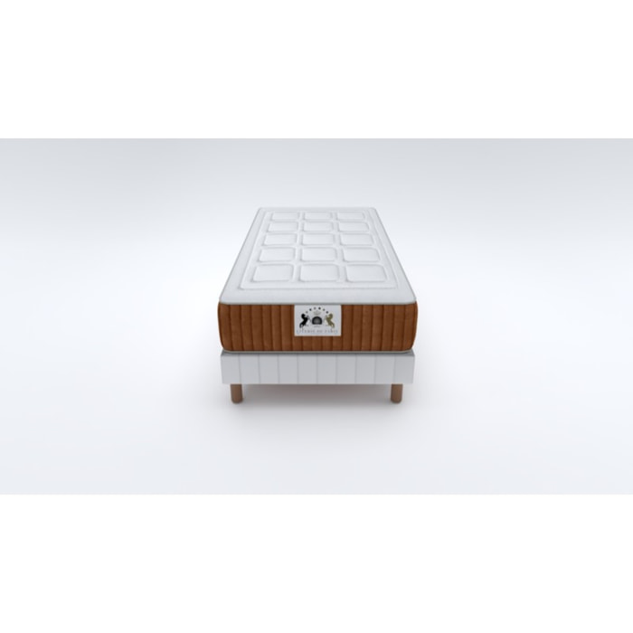 ENSEMBLE PASSY - Matelas 1 Place + Sommier