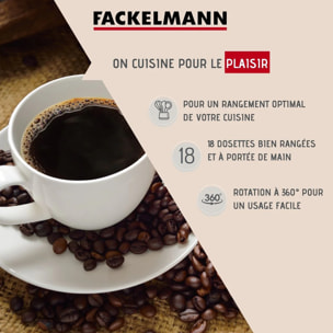 Porte capsule Dolce Gusto rotatif Fackelmann Petit Déjeuner