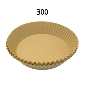 Lot de 300 Moules en papier air fryer ronds 20 cm Fackelmann