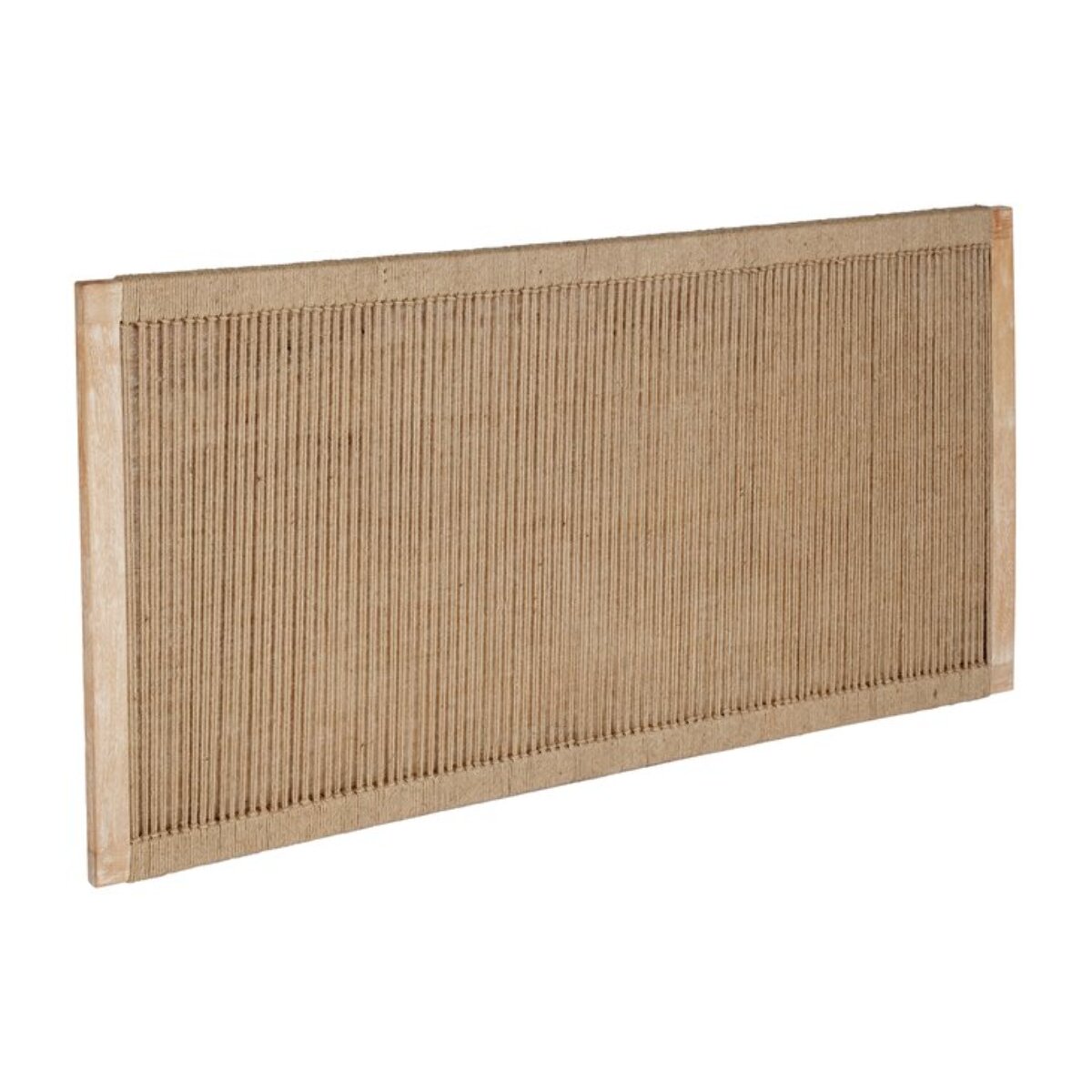 Tête de lit Siaya -bois massif de manguier et jute-couleur arabica 162 x 80 x 3 cm