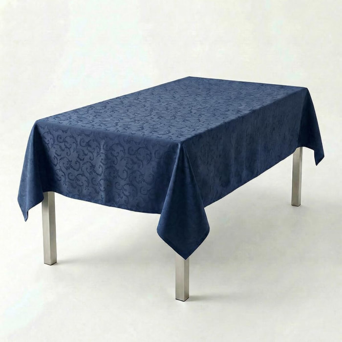 Tovaglia antimacchia in poliestere - BLU