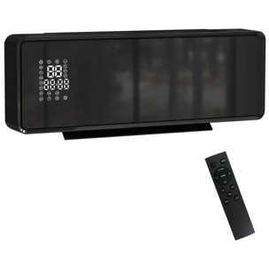 Chauffage soufflant mural 2000W chauffage céramique PTC radiateur réglable timer oscillant télécommande noir