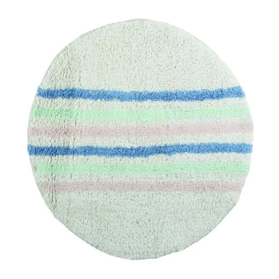 Tapis de bain Coton Rond Pastel SEAUVILLE ?57Cm MSV