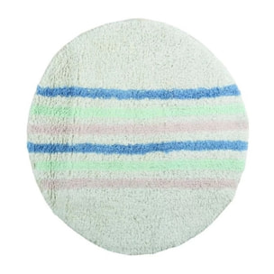 Tapis de bain Coton Rond Pastel SEAUVILLE ?57Cm MSV