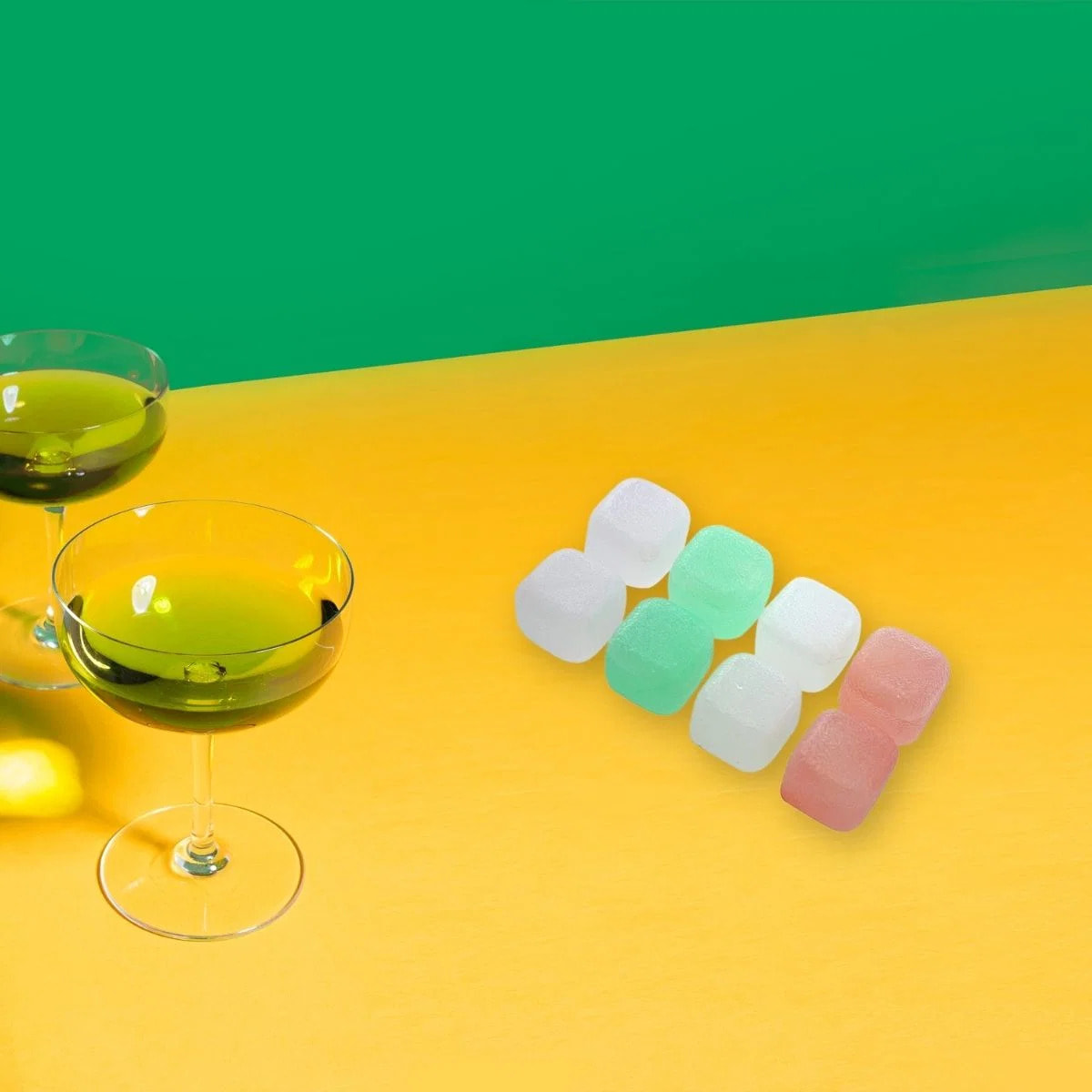 Lot de 8 glaçons réemployables en plastique Multicolore Fackelmann