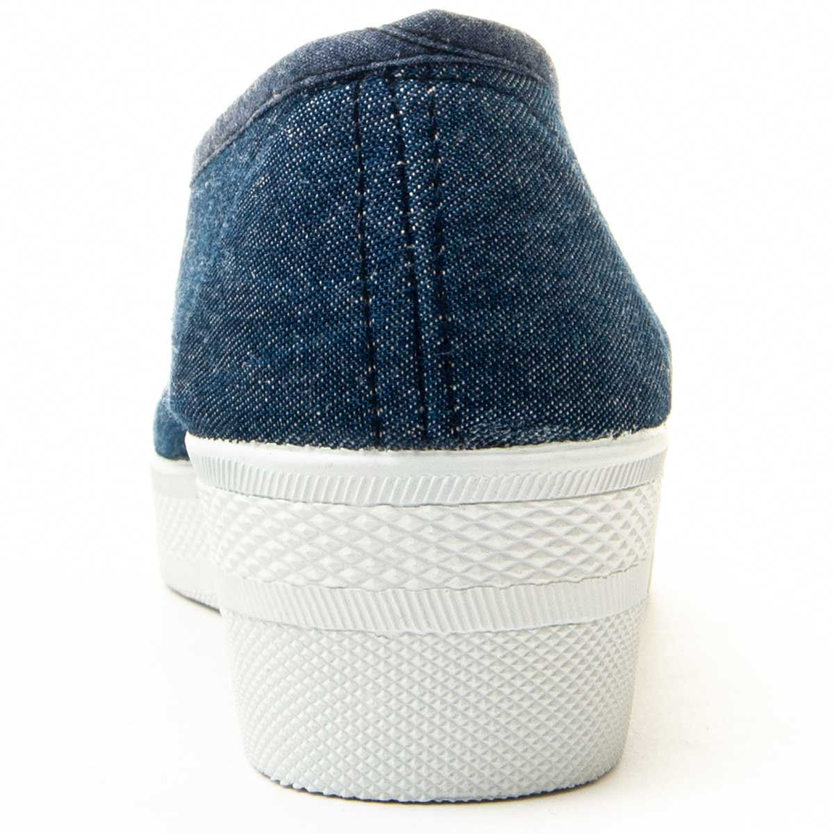 Slippers de Cuña - Azul - Altura: 4 cm