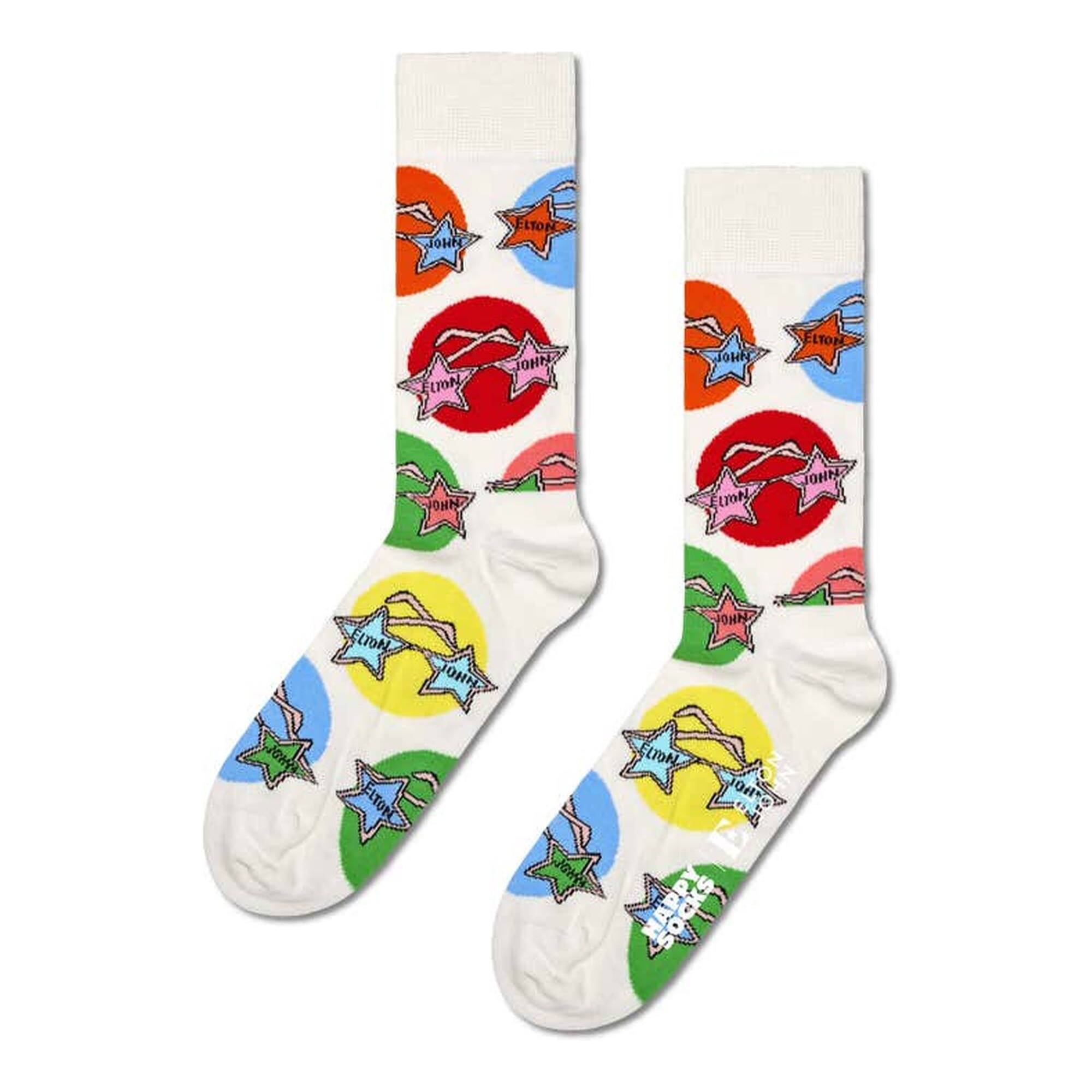 Set de 2 pares de calcetines - diseños "Elton John Disco" y "Glasses"