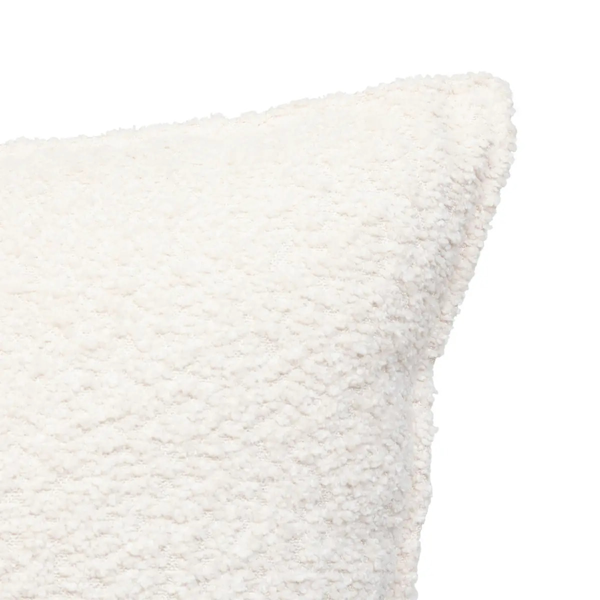 Coussin bouclette Soana blanc ivoire 45x45cm