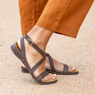 Sandalias N5802 SOFT NAPPA BLACK/PANGLAO color Black