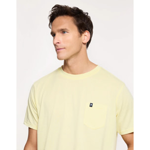 Camiseta Manga Corta Amarillo Pastel - Veira