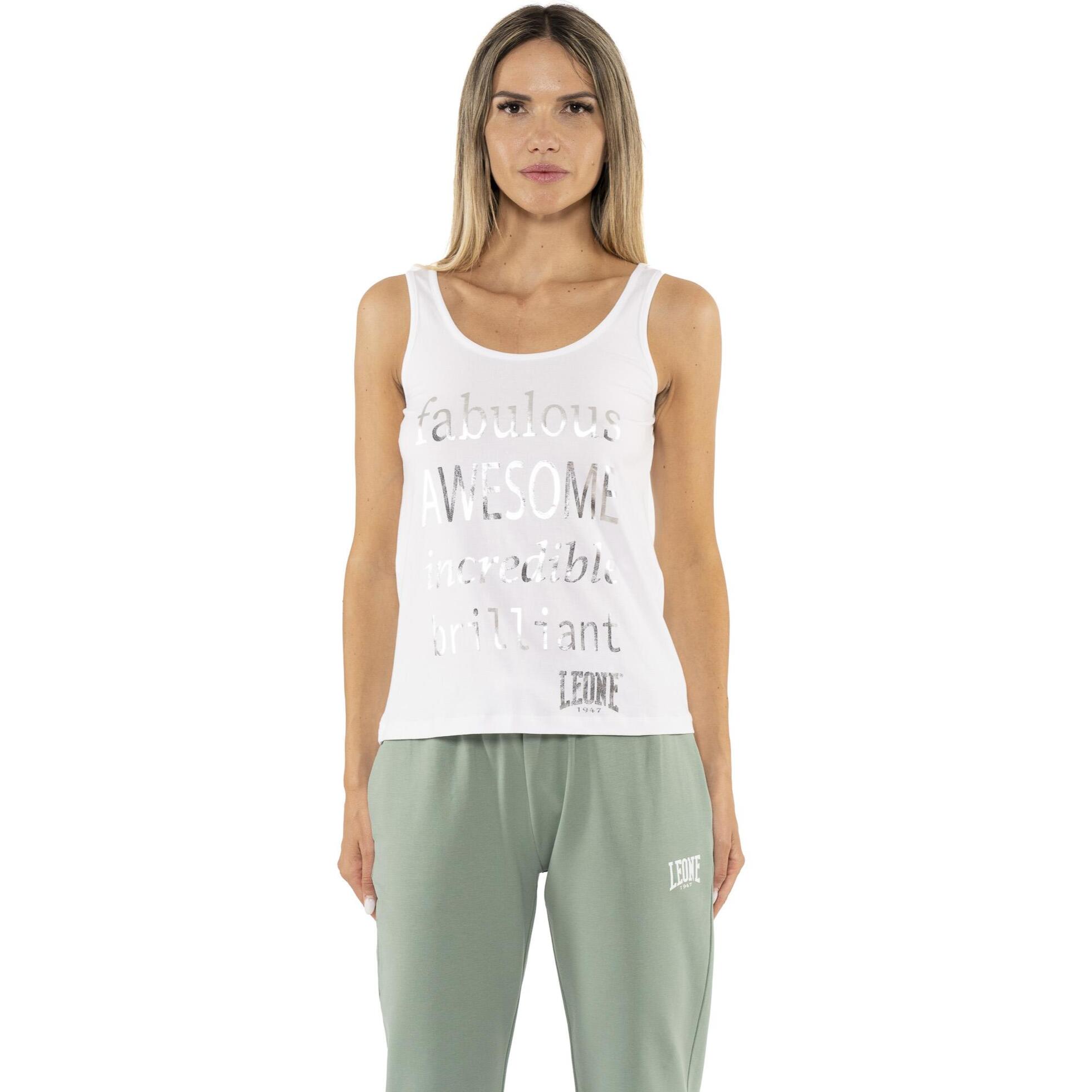 Canotta da donna in cotone Leone Spring Vibes