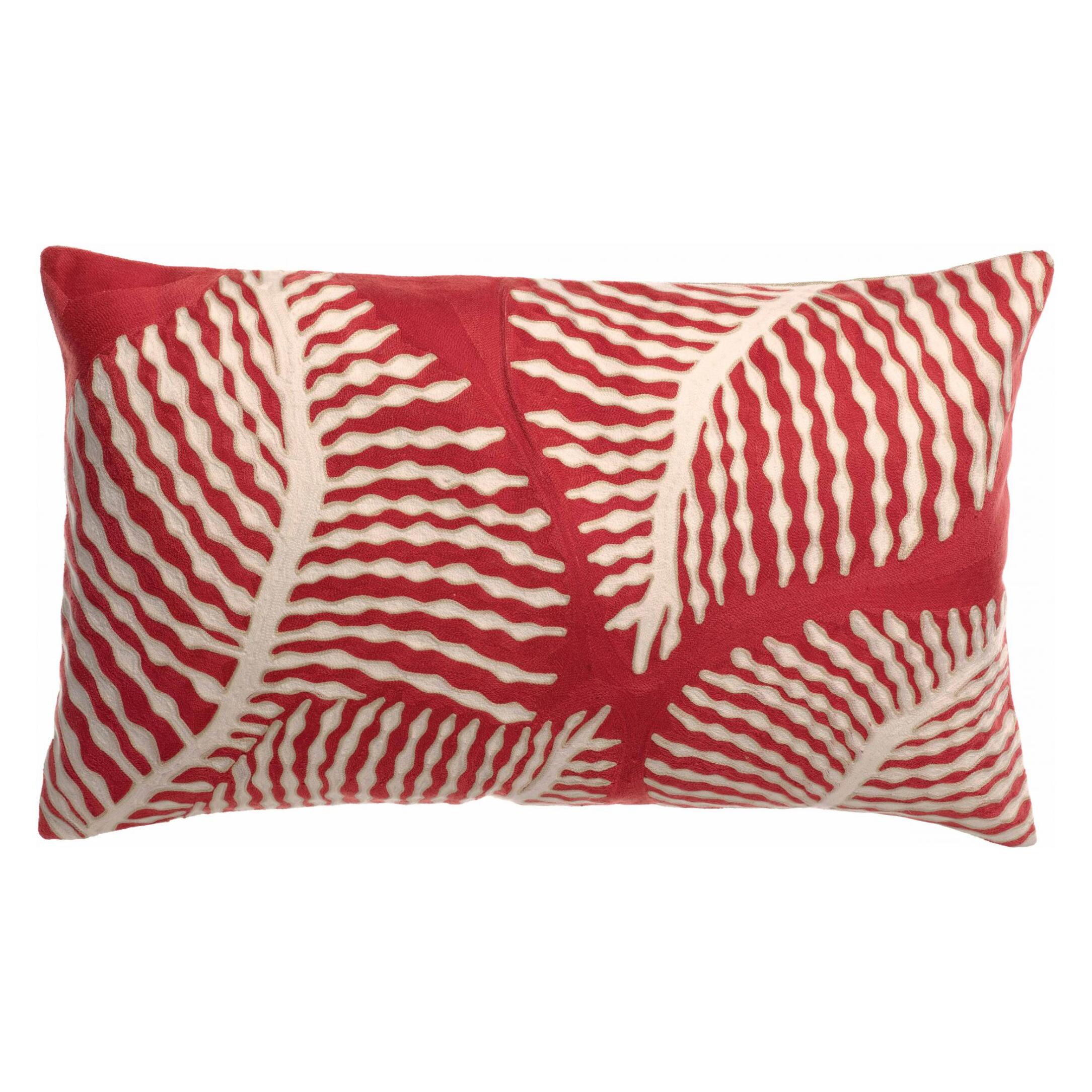 Coussin brodé Flora