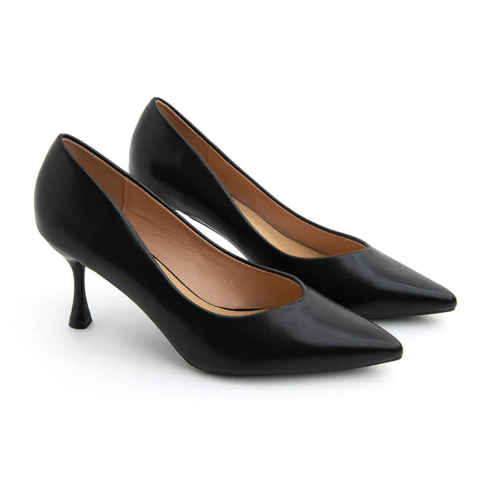 Decolleté essential glam con tacco 7 - NERO