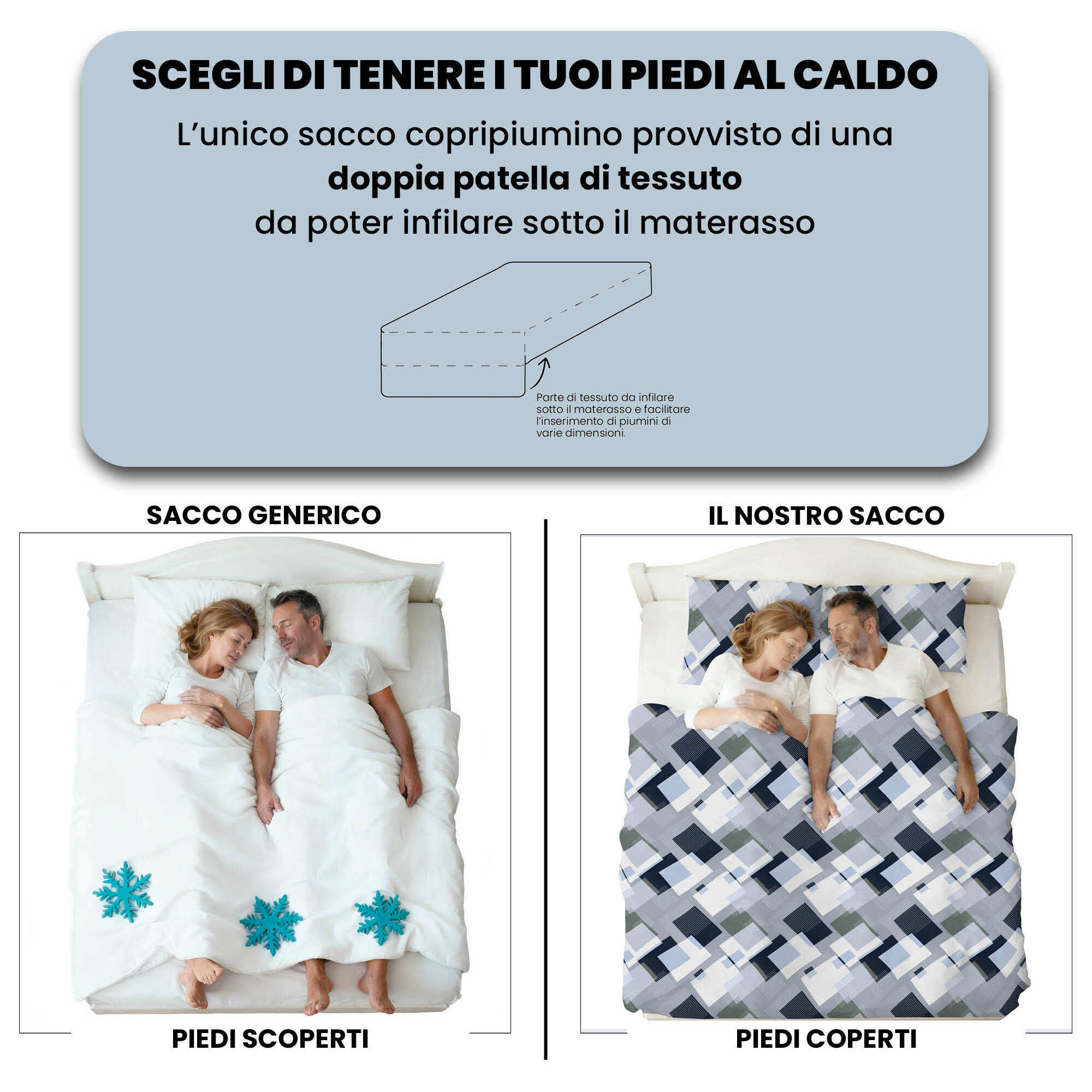 PARURE COPRIPIUMINO INFINITY - 100% Microfibra