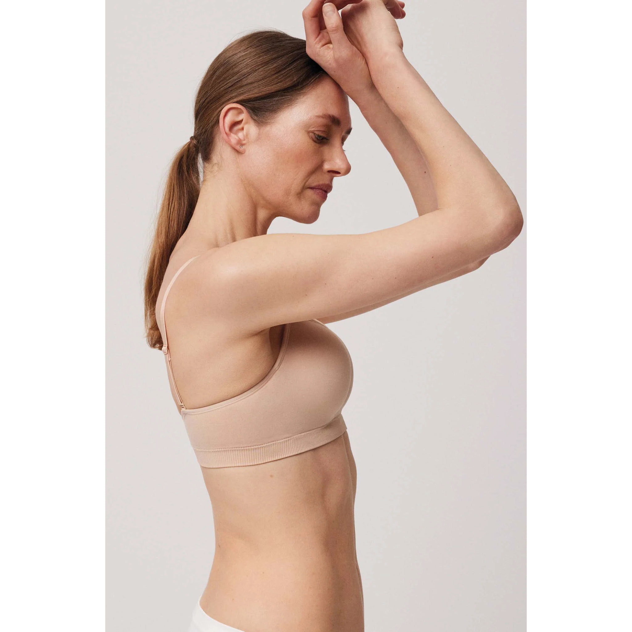 Reggiseno push-up con finiture nude invisibili, coppe B e C