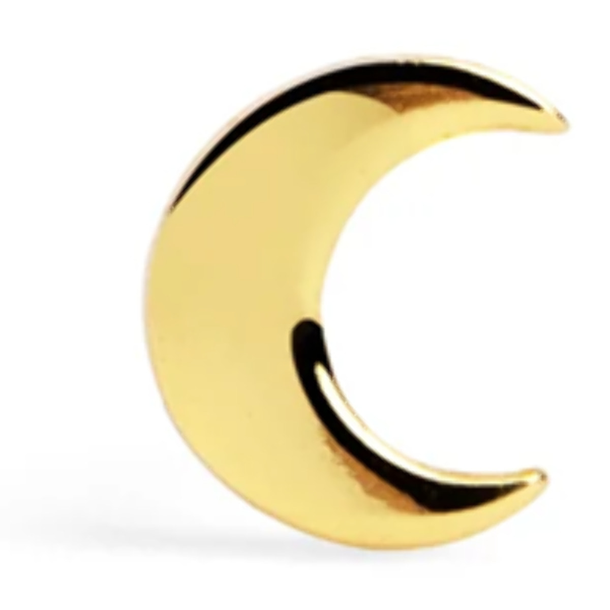 Orecchino singolo Mini Moon Argento Placcato Oro