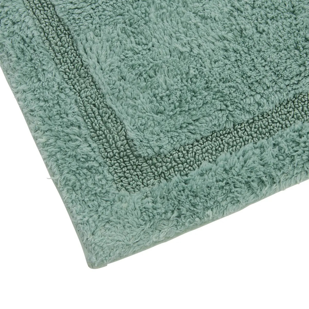 Tapis de bain fluffy Colorama 50x75cm vert céladon