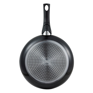 Set de 2 sartenes de ø24ø28cm en aluminio prensado black click&cook san ignacio