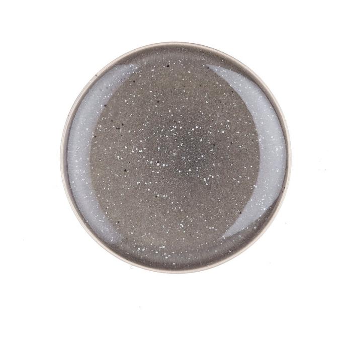 Assiette STELLAR Ø18cm - 6 pièces - Gris béton