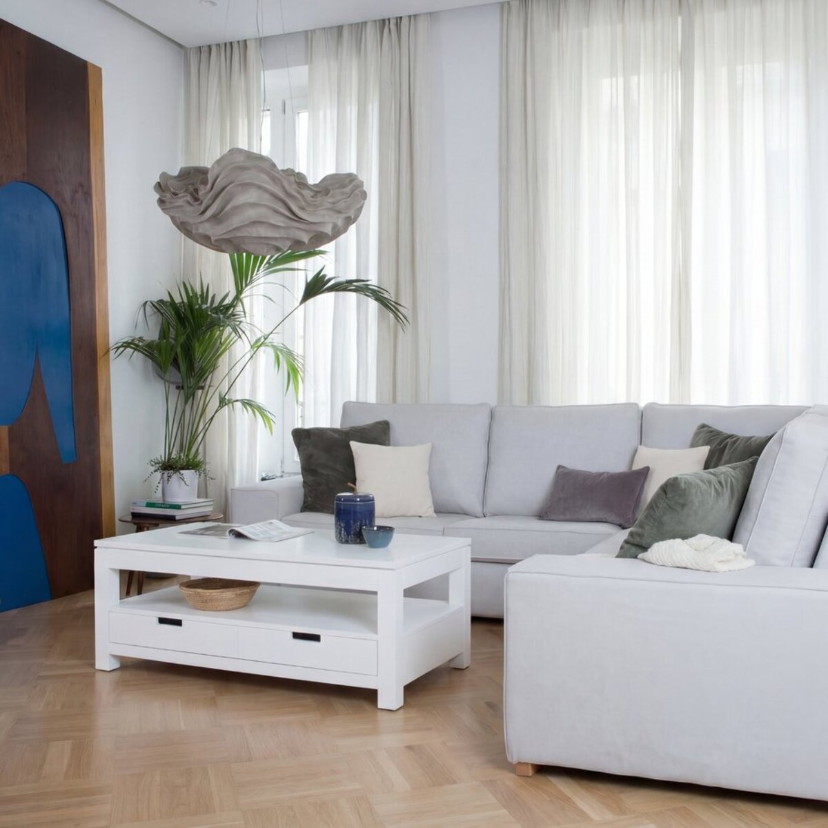 Table basse avec plateau relevable Jil -panneau de mdf et laqué blanc-couleur laqué blanc mat 110 x 45 x 60 cm