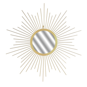 Miroir Soleil Dore 66cm