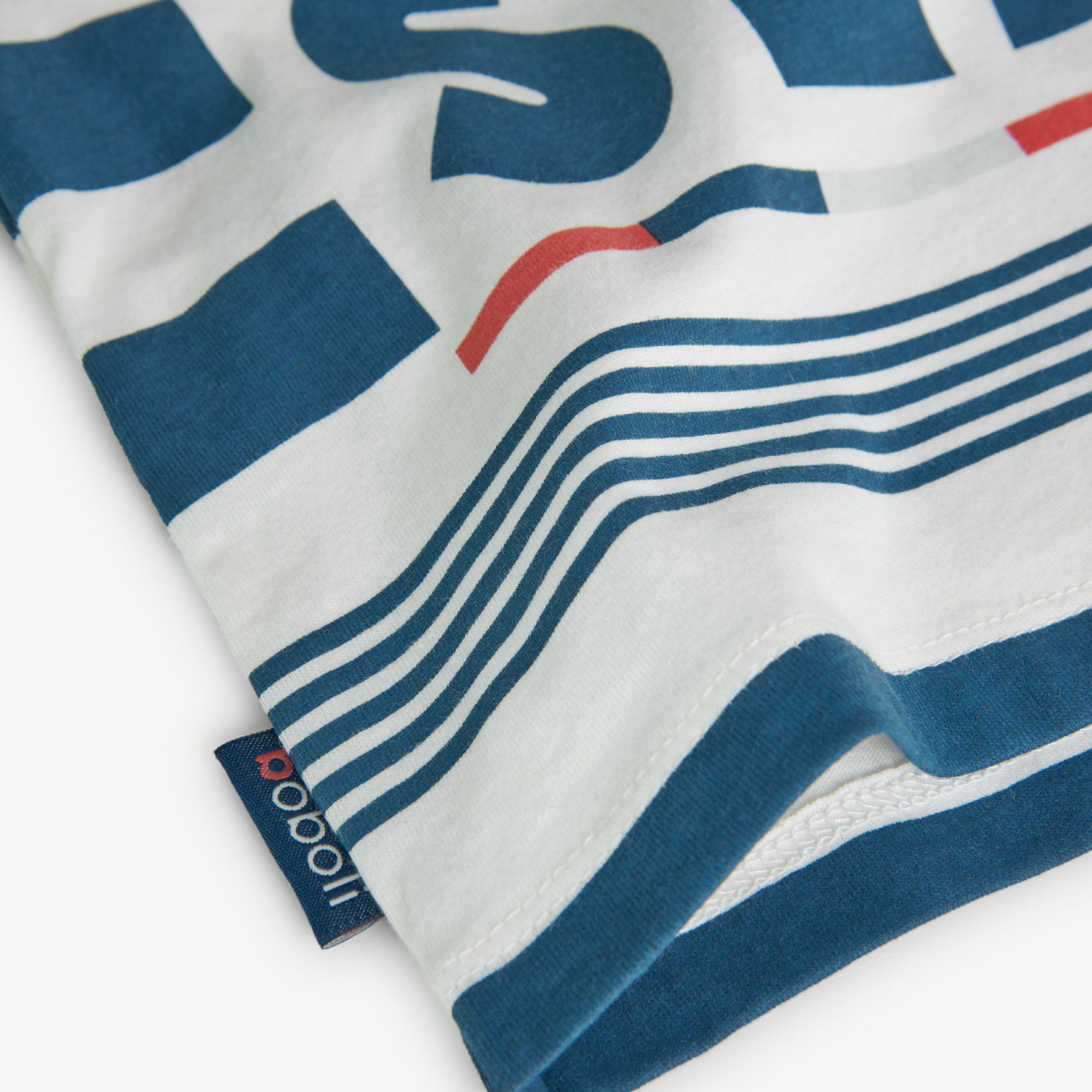 Camiseta niÃ±o, mangas cortas estampada, rayas, blanco