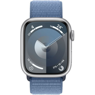 Montre connectée APPLE WATCH Serie 9 Cellular 41mm Aluminium/Arg BleuOrage Loop