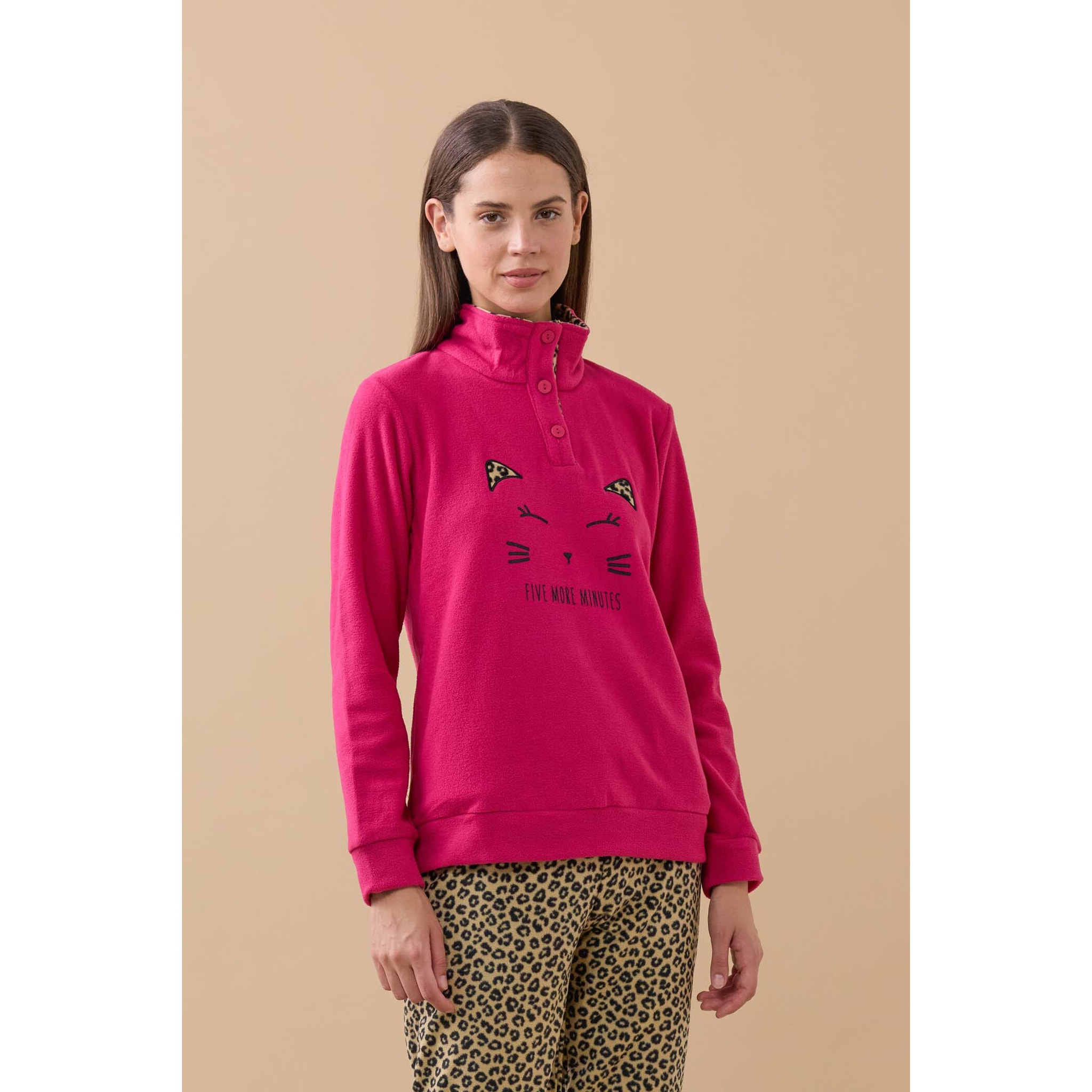 Pigiama donna micropile ghepardo Noidinotte
