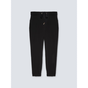 Fiorella Rubino - Pantalones joggers de tejido scuba crepé - Negro